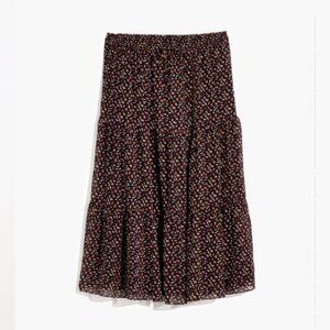 Madewell Georgette Tiered Maxi Skirt in Adorable Ditsy  XS. NTW